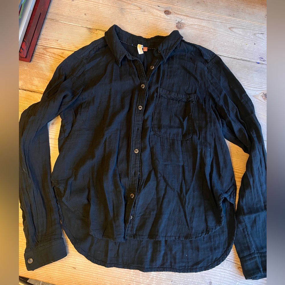 Anthropologie linen shirt